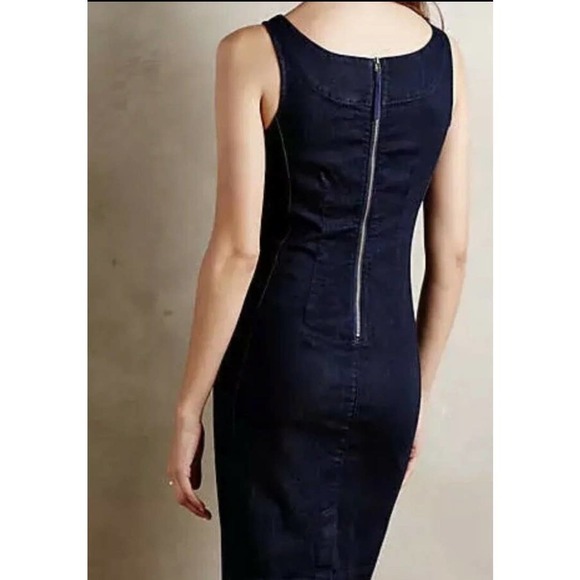 Anthropologie Holding Horses Clara Denim Dress 2 - Picture 9 of 11